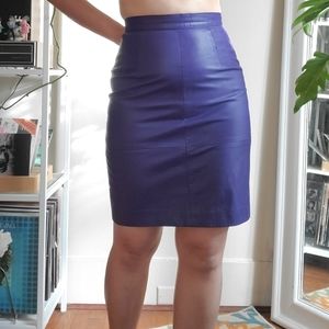 Vintage Leather Skirt